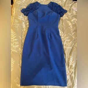 Royal blue interview dress